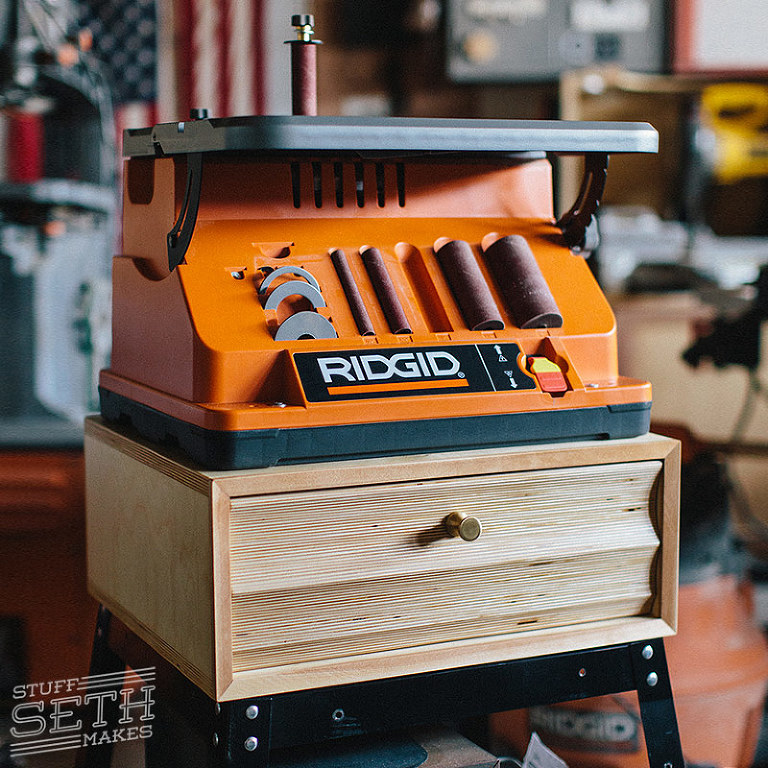ridgid-power-tools-oscillating-spindle-sander-tool-stand-modern-furniture-shop-upgrade